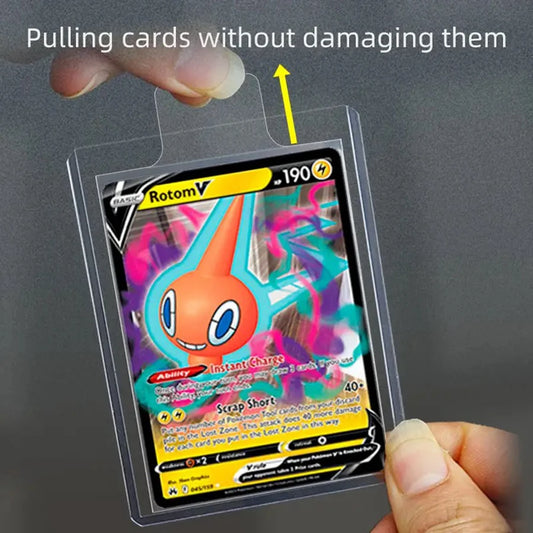 Pull Tab Card Sleeves β Easy Removal from Toploaders