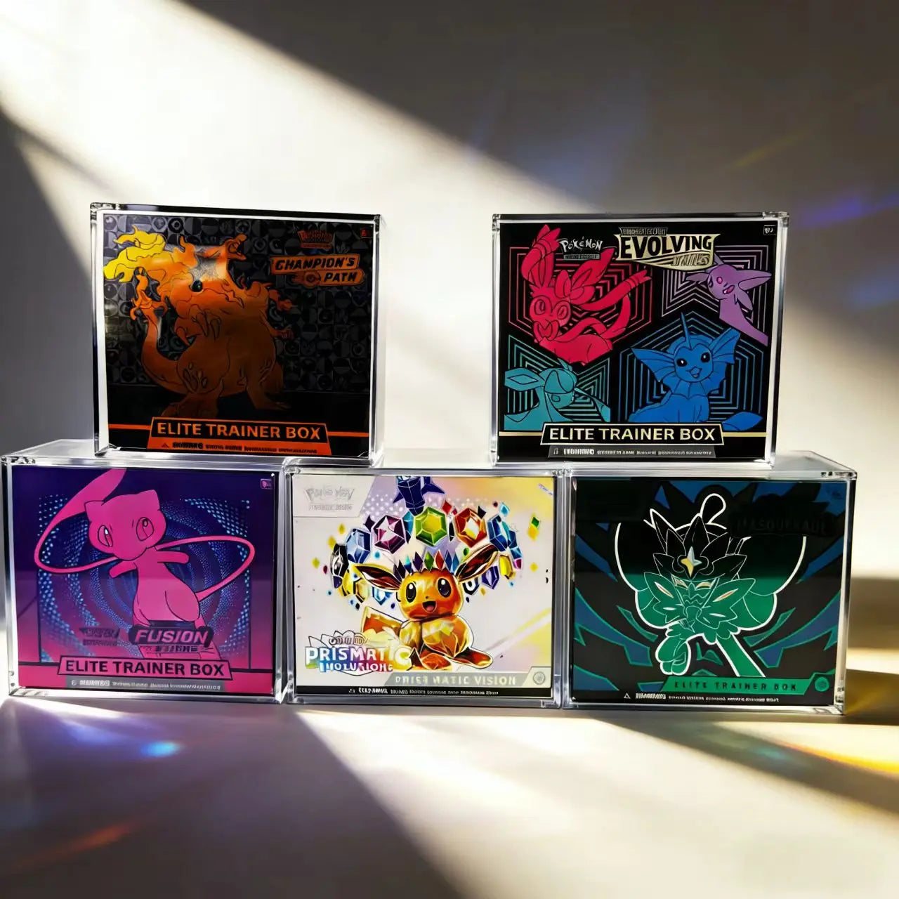 Premium Acrylic ETB Case for Pokémon Elite Trainer Boxes – Crystal Clear Protective Displa