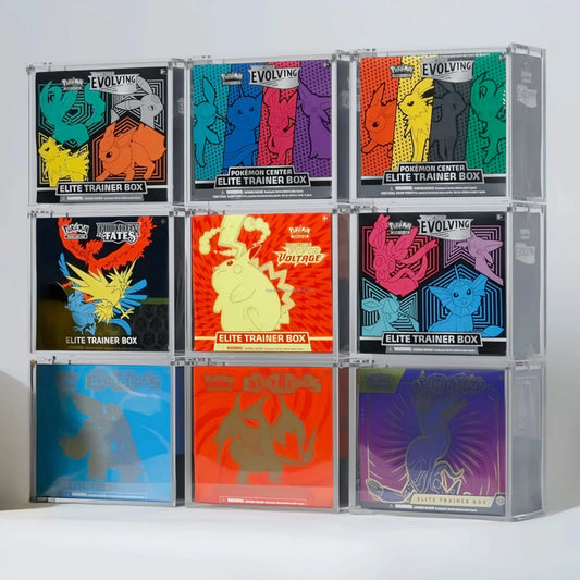 Premium Acrylic ETB Case for Pokémon Elite Trainer Boxes – Crystal Clear Protective Displa