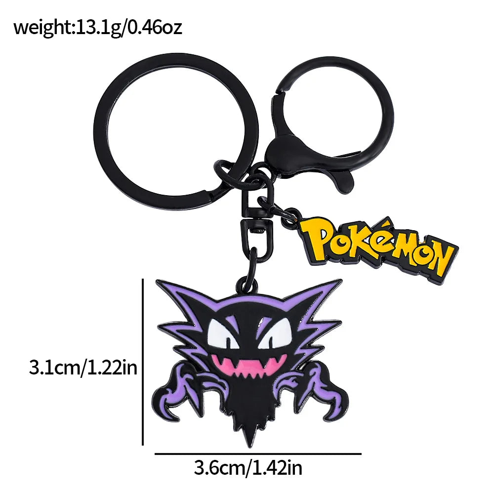 Anime Gengar Keychain New Cute Anime Cartoon Kids Schoolbag Decoration Kawaii KeyRing Festival Surprise Gifts