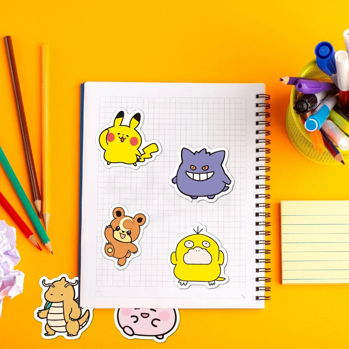 100pc Kawaii Anime Character Sticker Pack