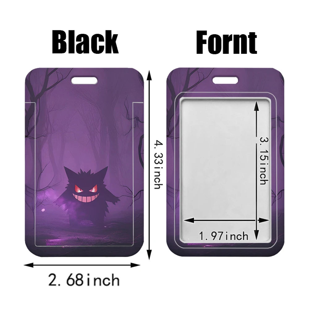 Anime Character Lanyard with Sliding Card Holder — Quick Release | Holds 2 Cards