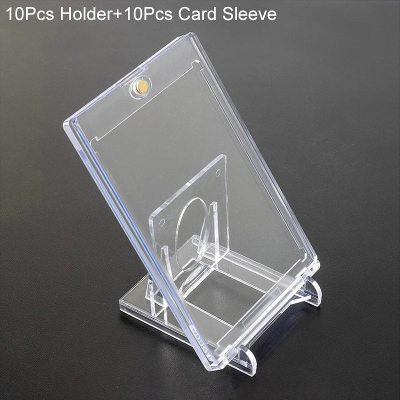 Magnetic Card Case with Display Stand — Premium Card Protection & Display