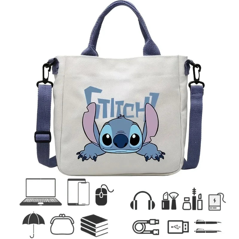 Kawaii Anime Character Canvas Tote Bag — Crossbody & Top Handle | Multiple Variants