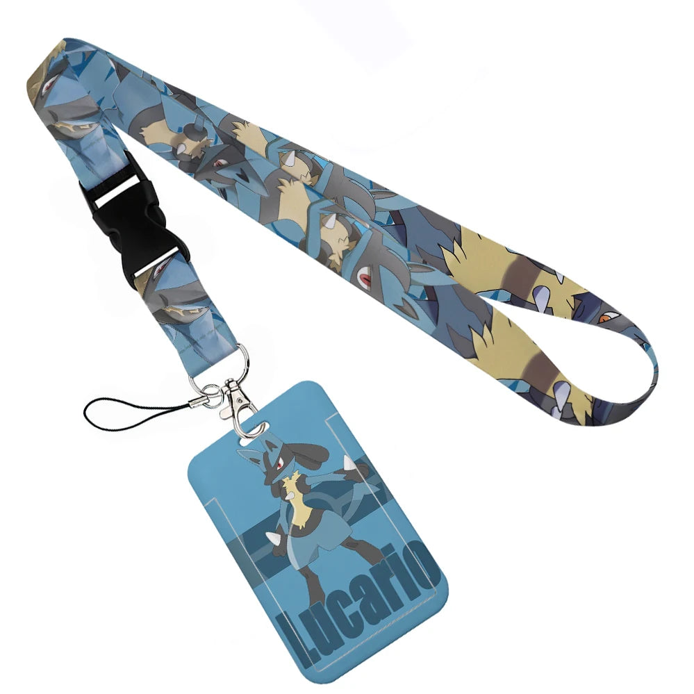 Anime Character Lanyard with Sliding Card Holder — Quick Release | Holds 2 Cards