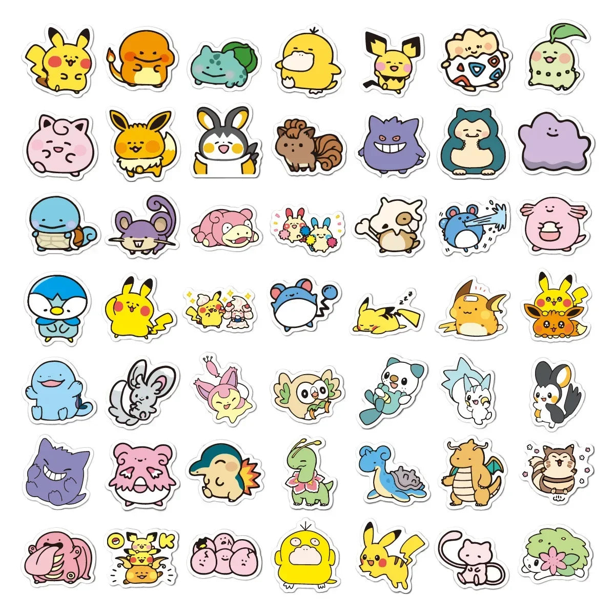 100pc Kawaii Anime Character Sticker Pack