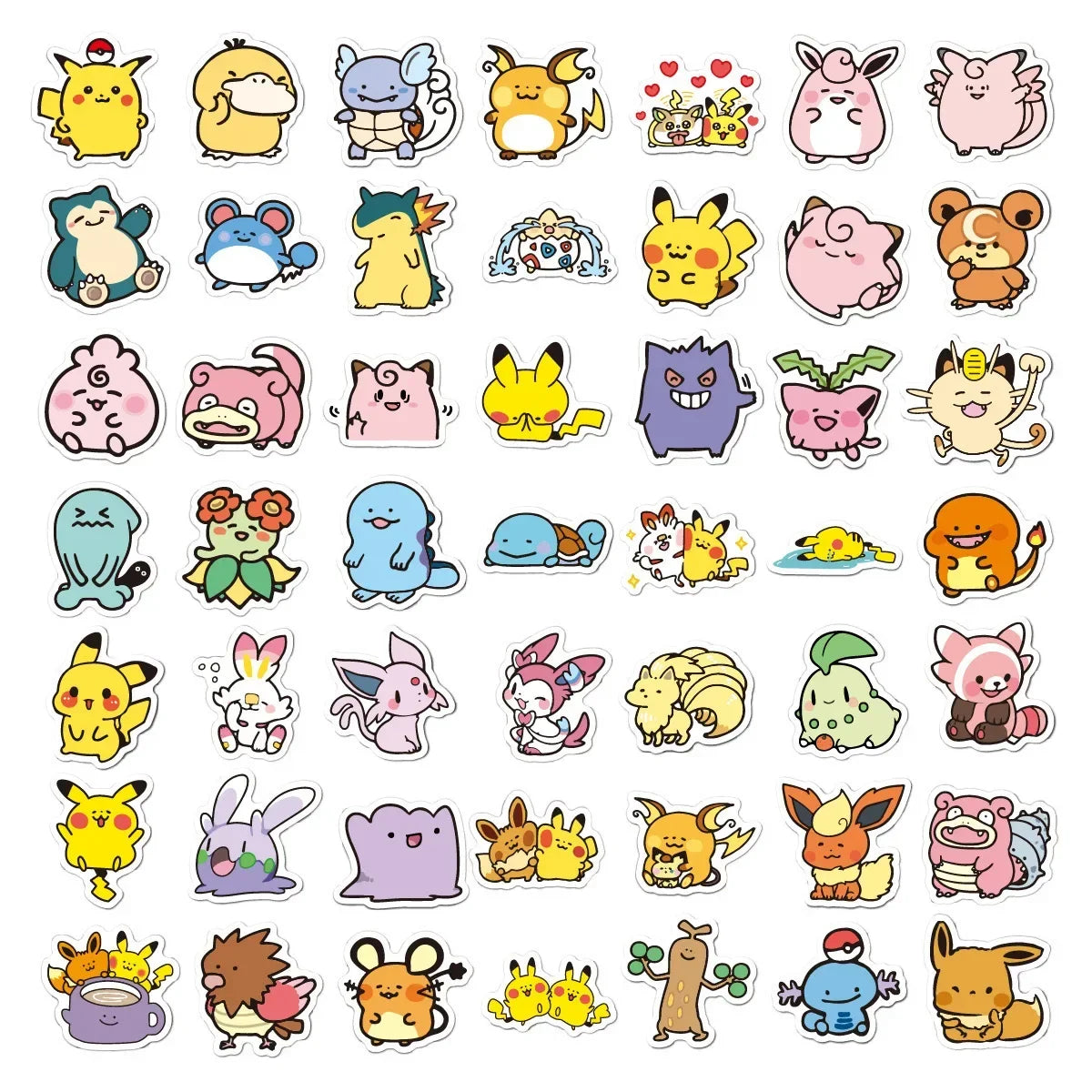 100pc Kawaii Anime Character Sticker Pack