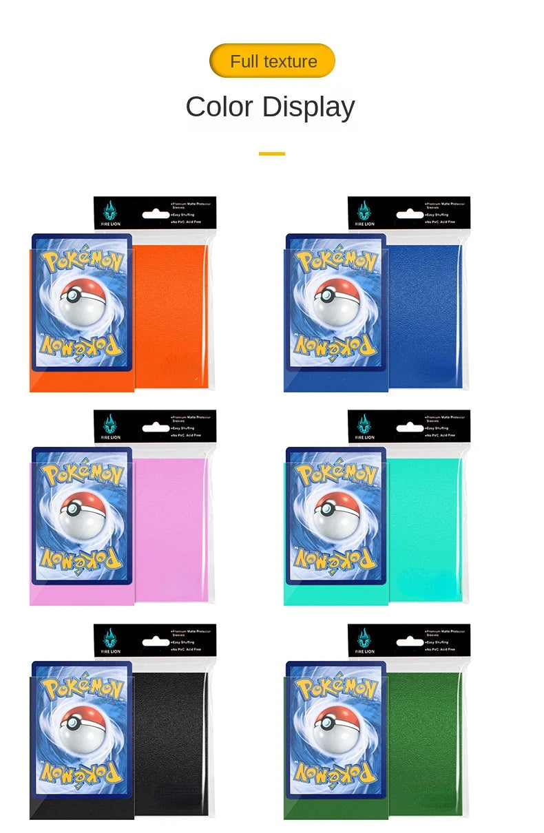 Colored Card Sleeves — Pokémon Deck Protectors in Multiple Colors