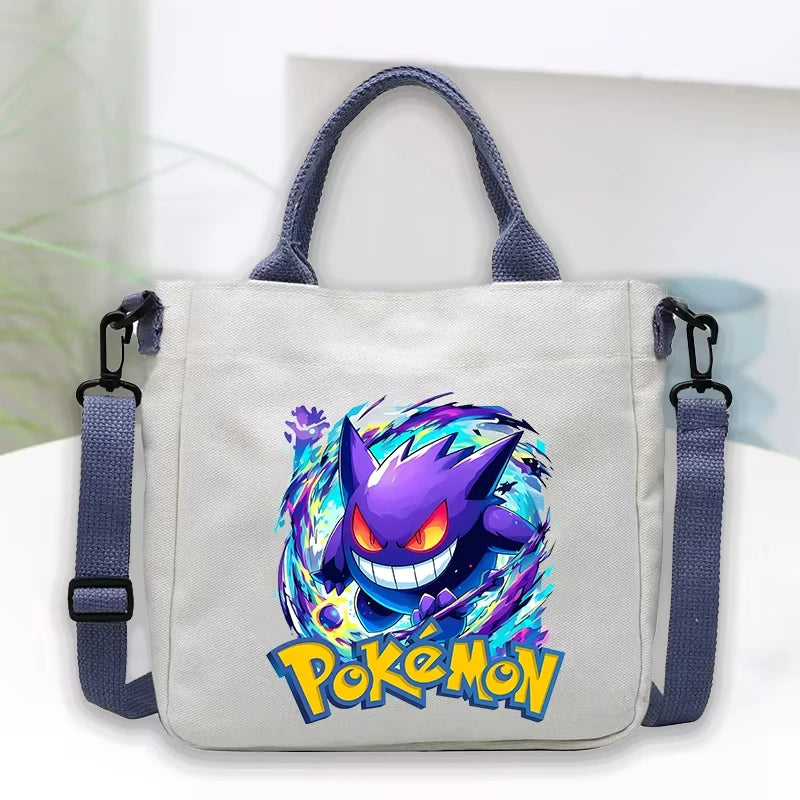Kawaii Anime Character Canvas Tote Bag — Crossbody & Top Handle | Multiple Variants