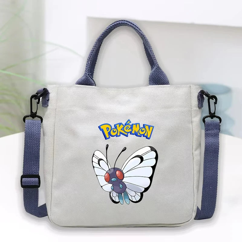 Kawaii Anime Character Canvas Tote Bag — Crossbody & Top Handle | Multiple Variants