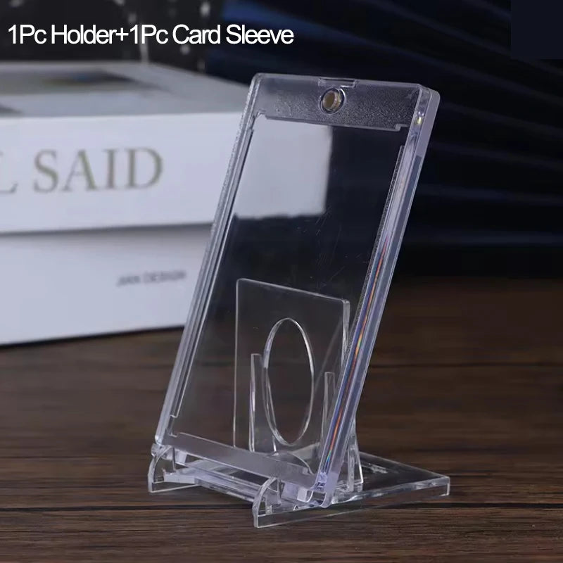 Magnetic Card Case with Display Stand — Premium Card Protection & Display