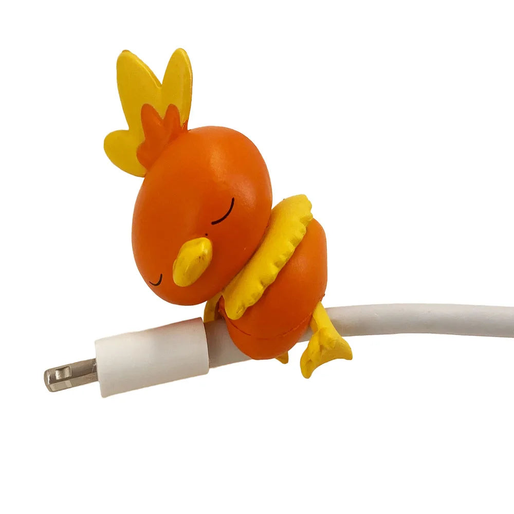 Kawaii Anime Character Cable Protector — Sleeping Figure Cord Saver | Multiple Variants