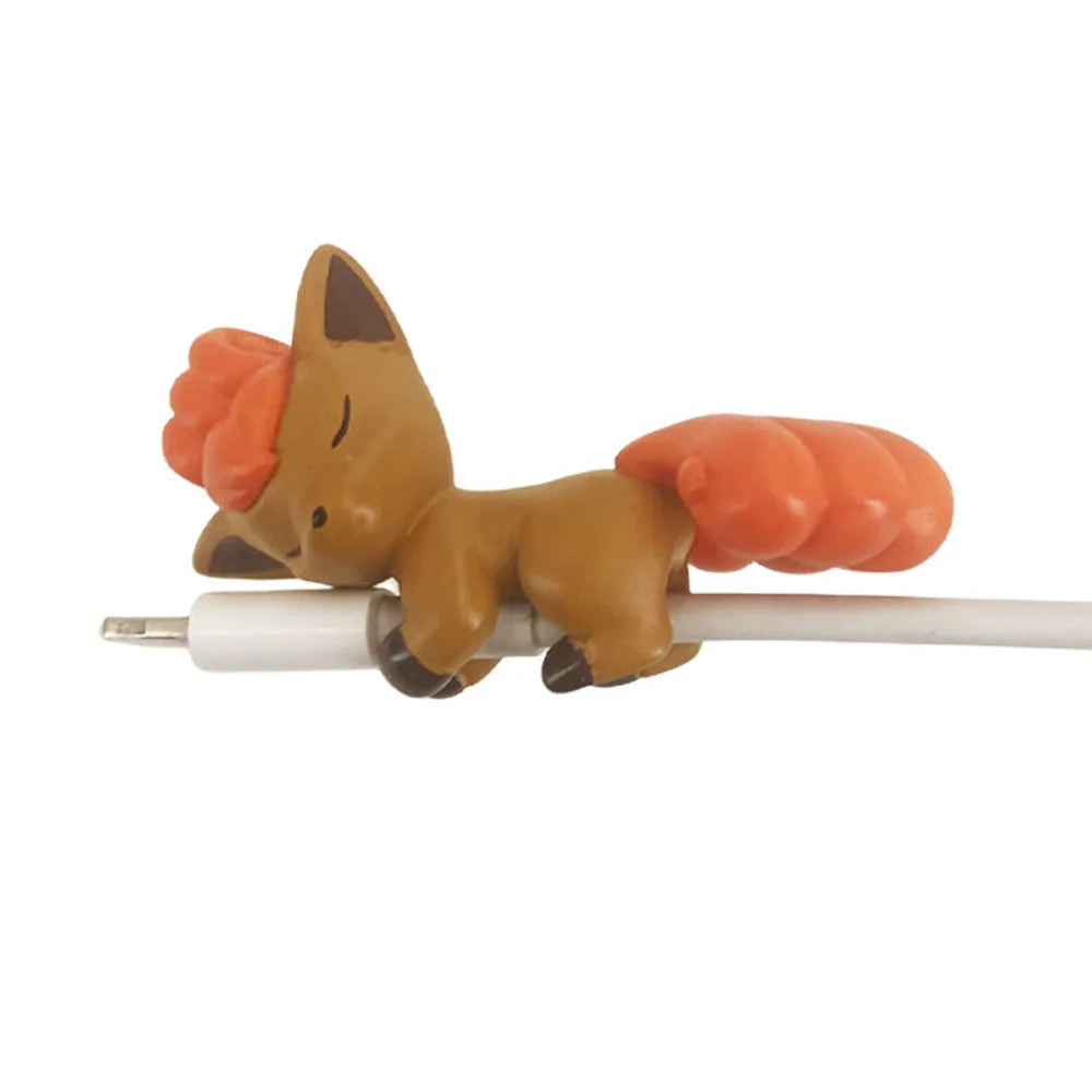 Kawaii Anime Character Cable Protector — Sleeping Figure Cord Saver | Multiple Variants