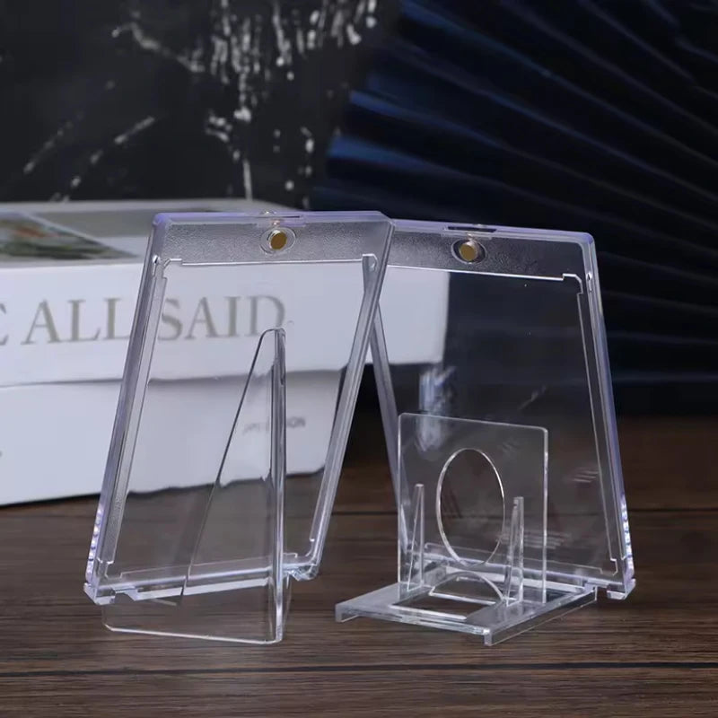 Magnetic Card Case with Display Stand — Premium Card Protection & Display