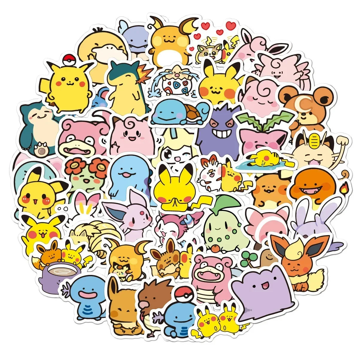100pc Kawaii Anime Character Sticker Pack
