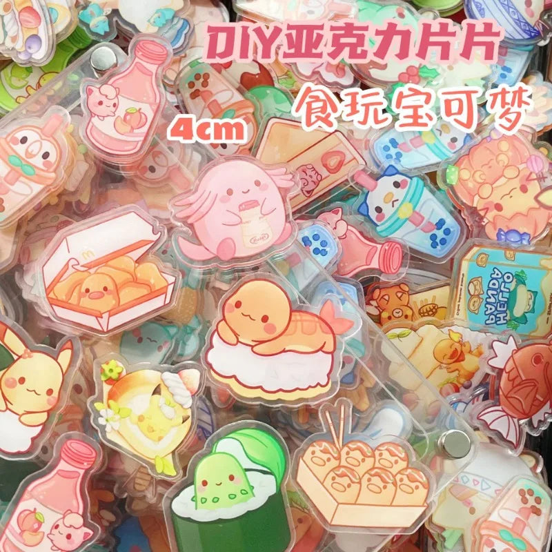 Kawaii Anime Character Acrylic Fridge Magnets — Double Sided Transparent