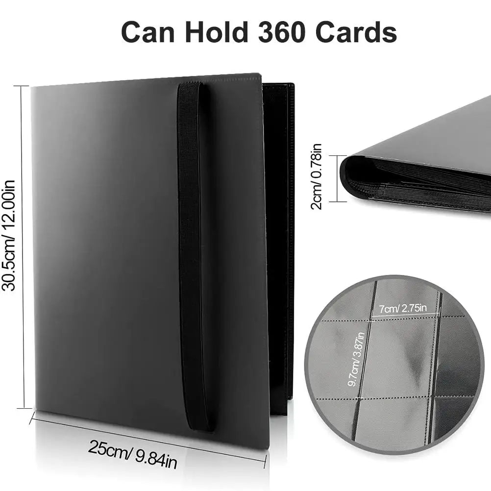 9-Pocket Card Binder — Holds 360 Cards