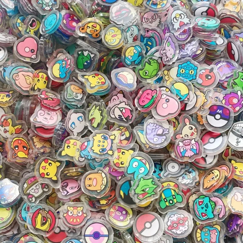 Kawaii Anime Character Acrylic Fridge Magnets — Double Sided Transparent