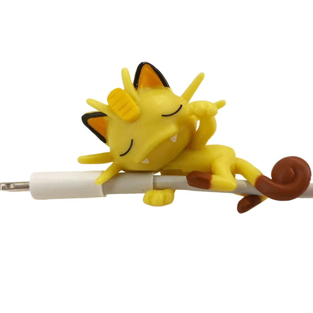 Kawaii Anime Character Cable Protector — Sleeping Figure Cord Saver | Multiple Variants