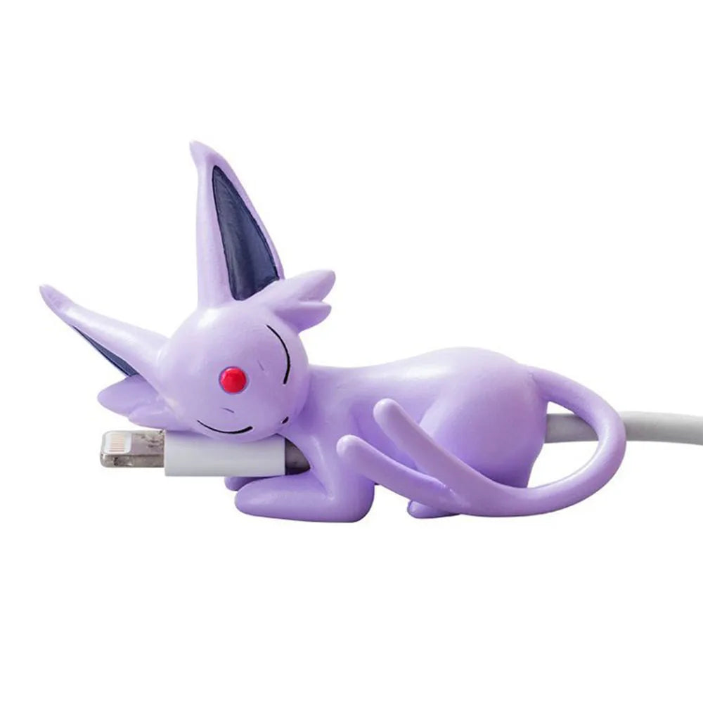 Kawaii Anime Character Cable Protector — Sleeping Figure Cord Saver | Multiple Variants