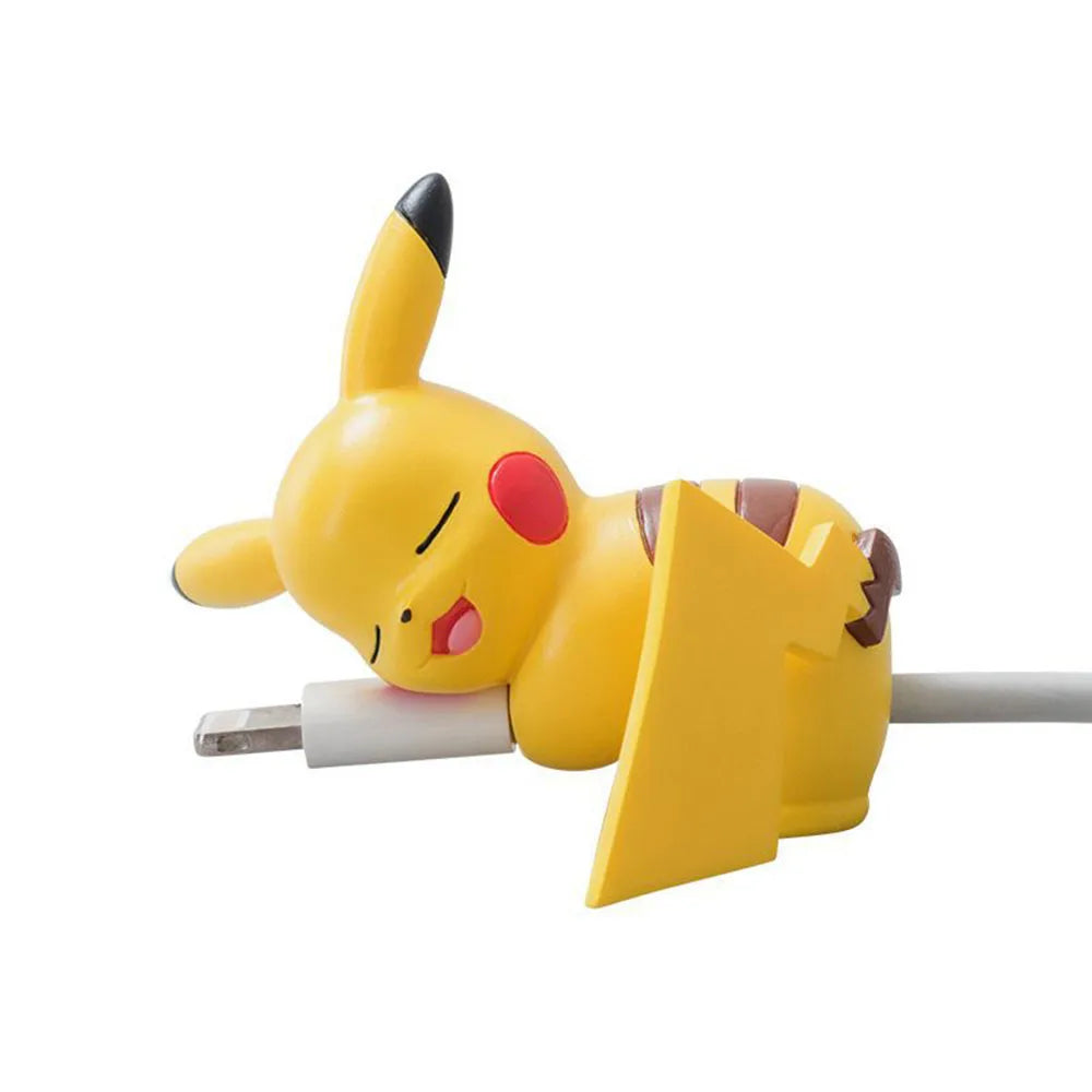 Kawaii Anime Character Cable Protector — Sleeping Figure Cord Saver | Multiple Variants