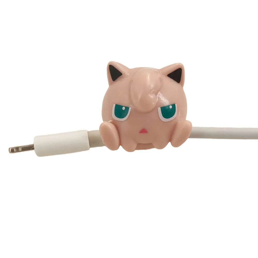 Kawaii Anime Character Cable Protector — Sleeping Figure Cord Saver | Multiple Variants