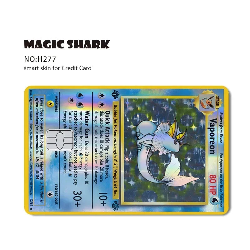 Vintage Art Credit & Debit Card Skins – Holographic Anime Card Stickers