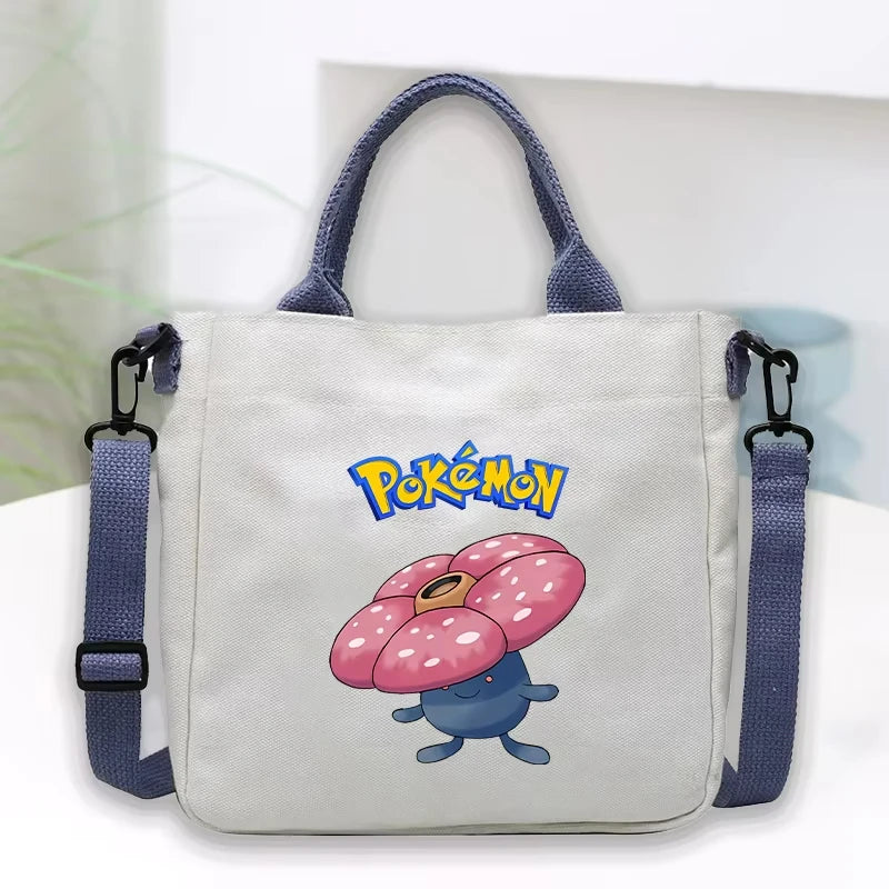 Kawaii Anime Character Canvas Tote Bag — Crossbody & Top Handle | Multiple Variants
