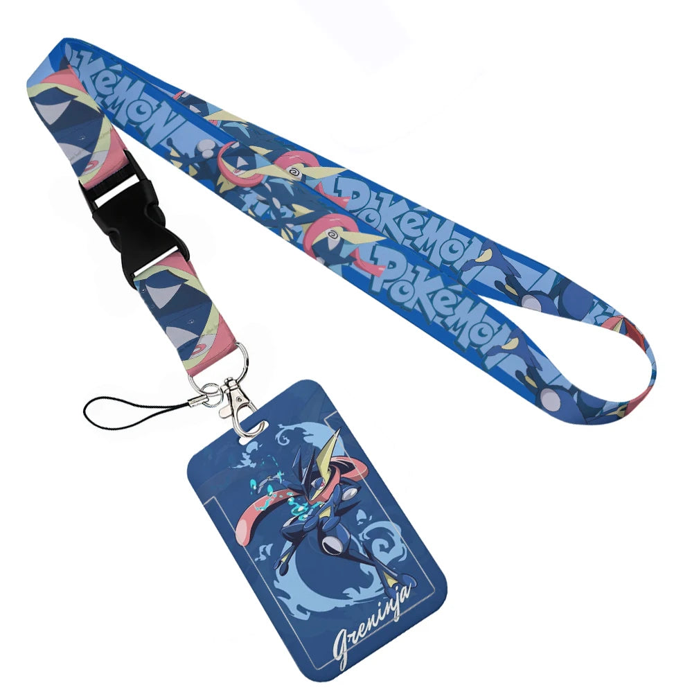 Anime Character Lanyard with Sliding Card Holder — Quick Release | Holds 2 Cards