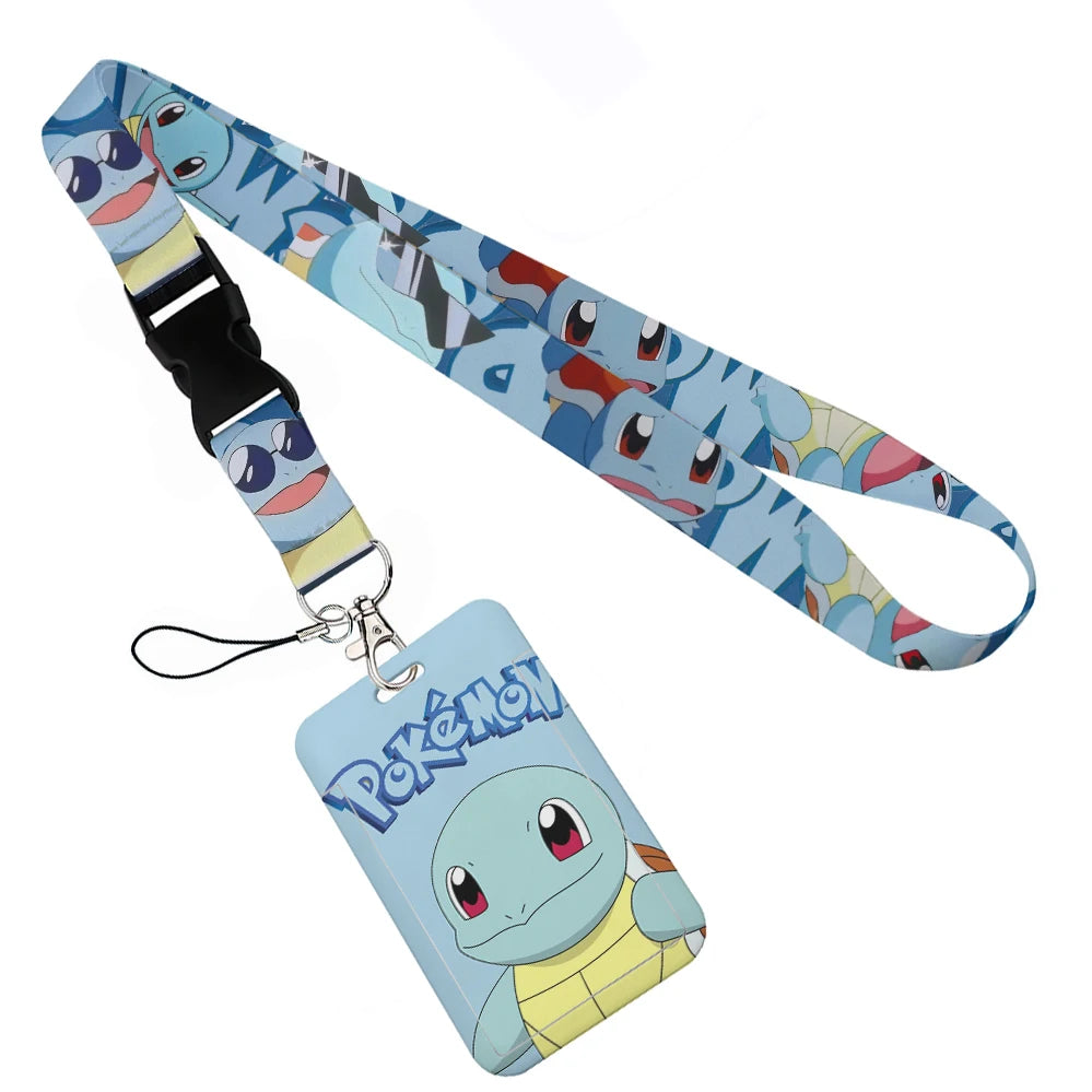 Anime Character Lanyard with Sliding Card Holder — Quick Release | Holds 2 Cards