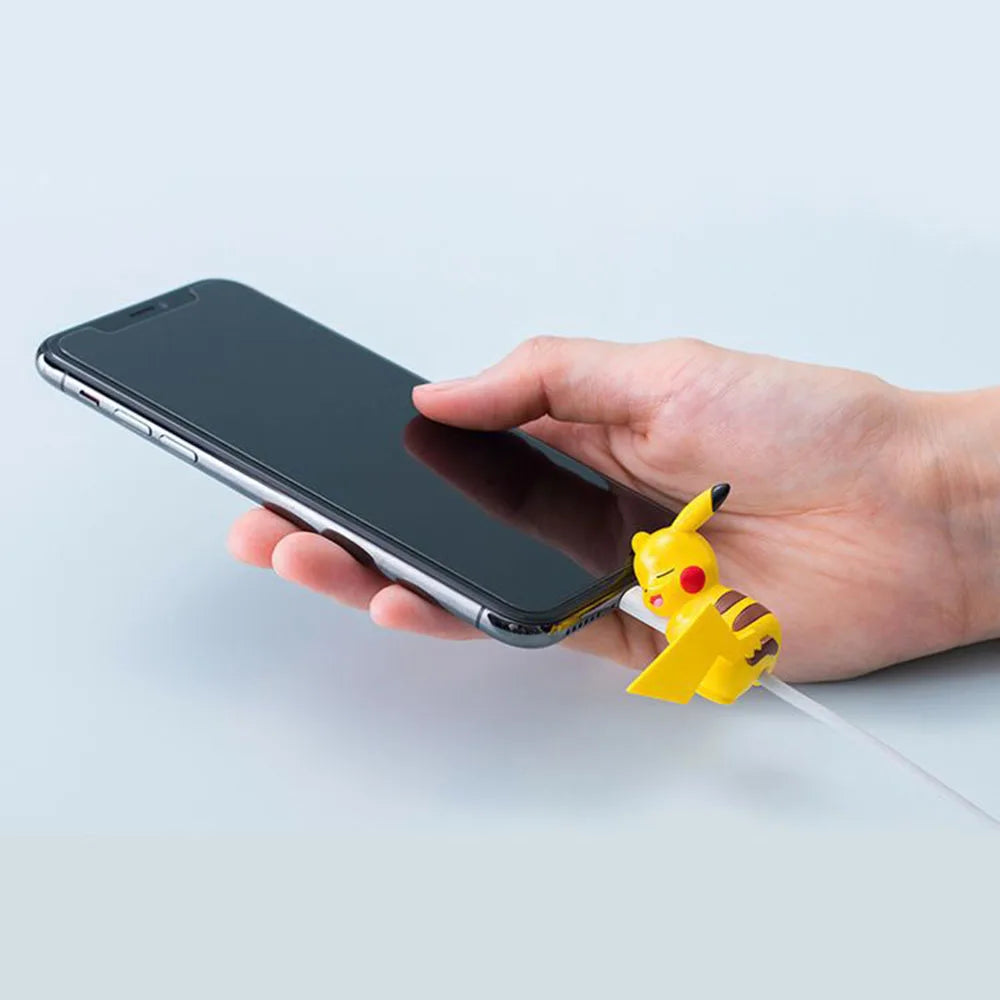 Kawaii Anime Character Cable Protector — Sleeping Figure Cord Saver | Multiple Variants