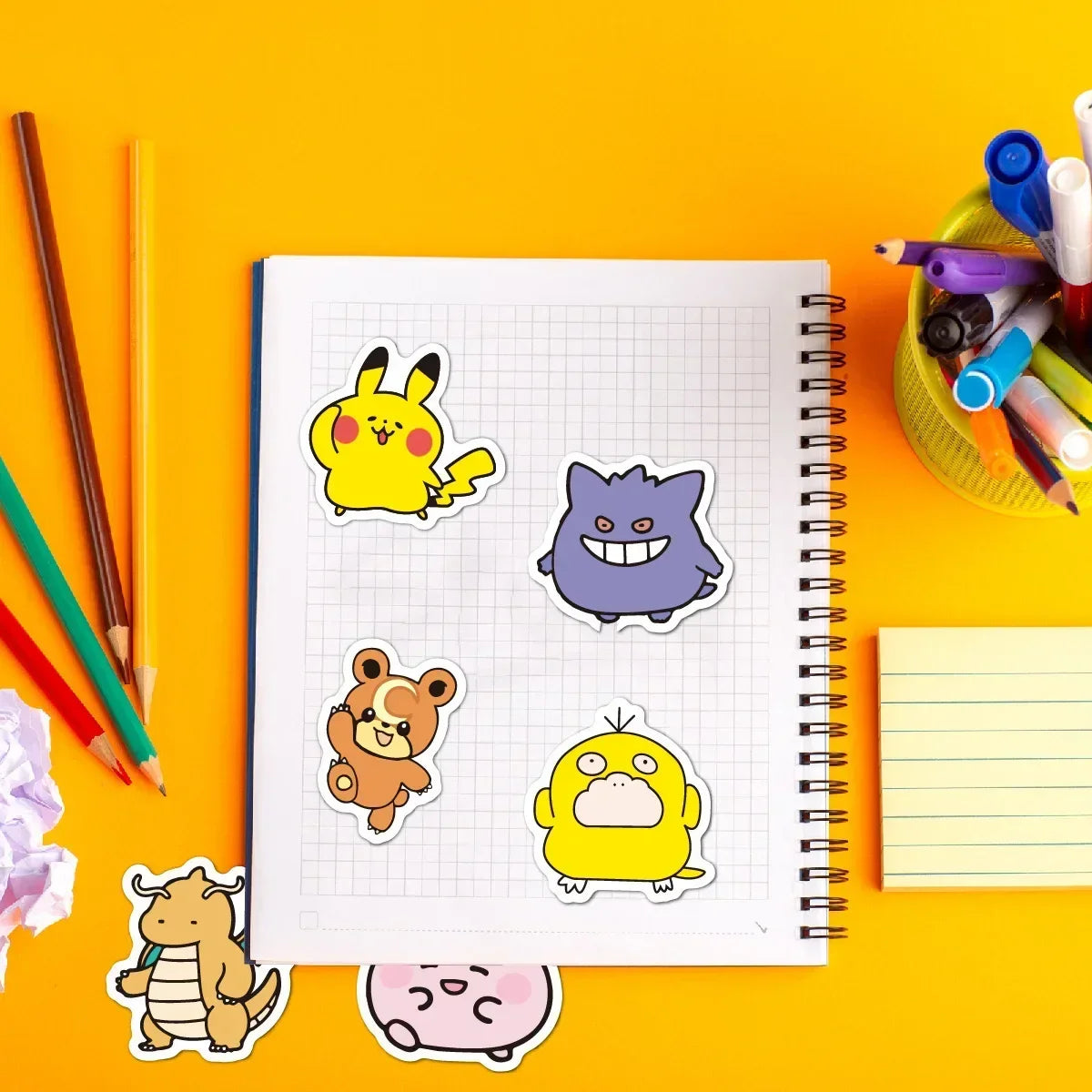 100pc Kawaii Anime Character Sticker Pack