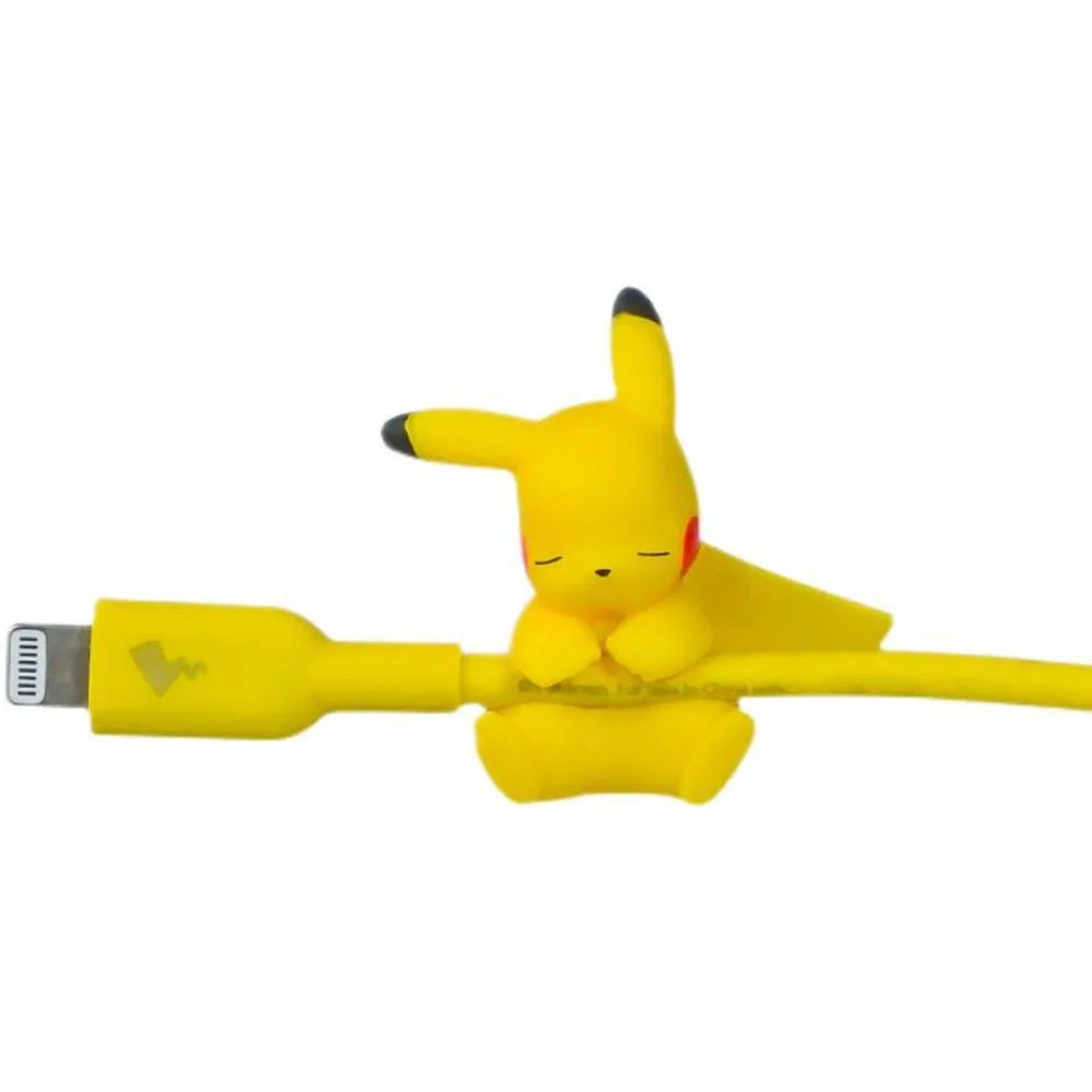 Kawaii Anime Character Cable Protector — Sleeping Figure Cord Saver | Multiple Variants