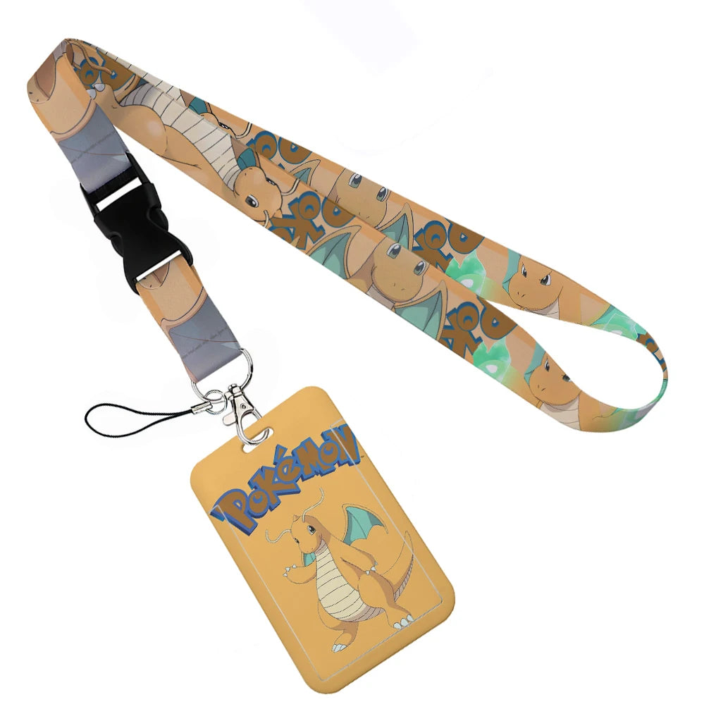 Anime Character Lanyard with Sliding Card Holder — Quick Release | Holds 2 Cards