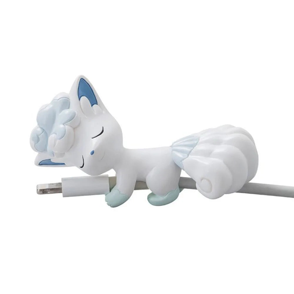 Kawaii Anime Character Cable Protector — Sleeping Figure Cord Saver | Multiple Variants
