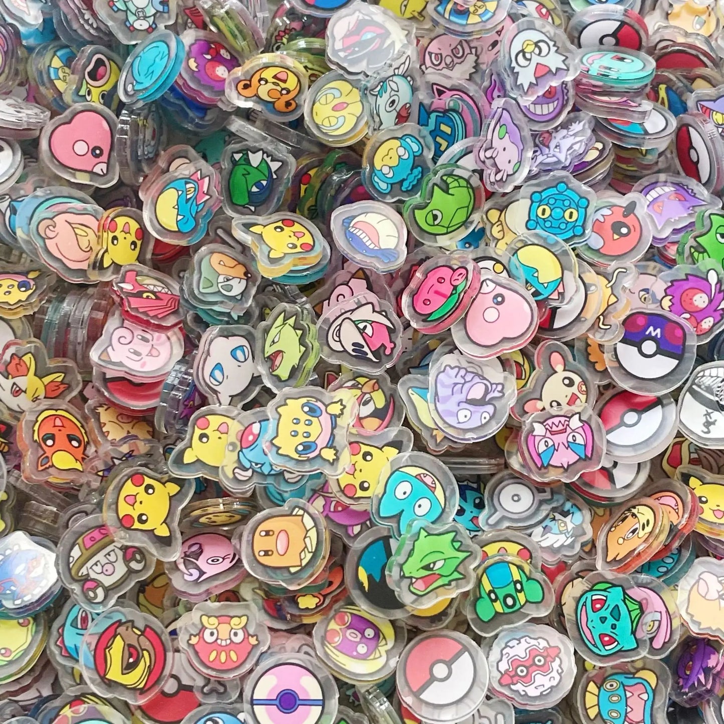 Kawaii Anime Character Acrylic Fridge Magnets — Double Sided Transparent