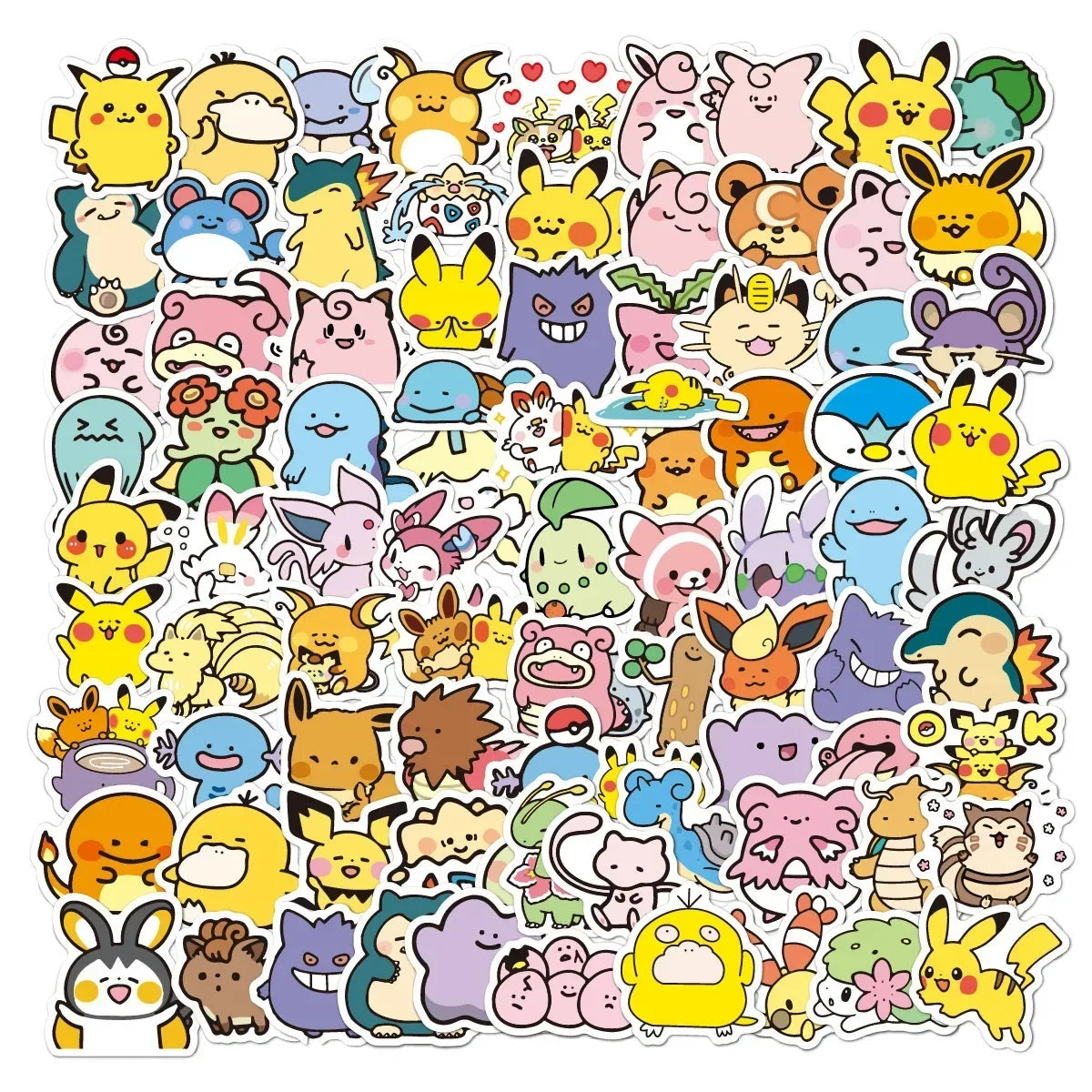 100pc Kawaii Anime Character Sticker Pack