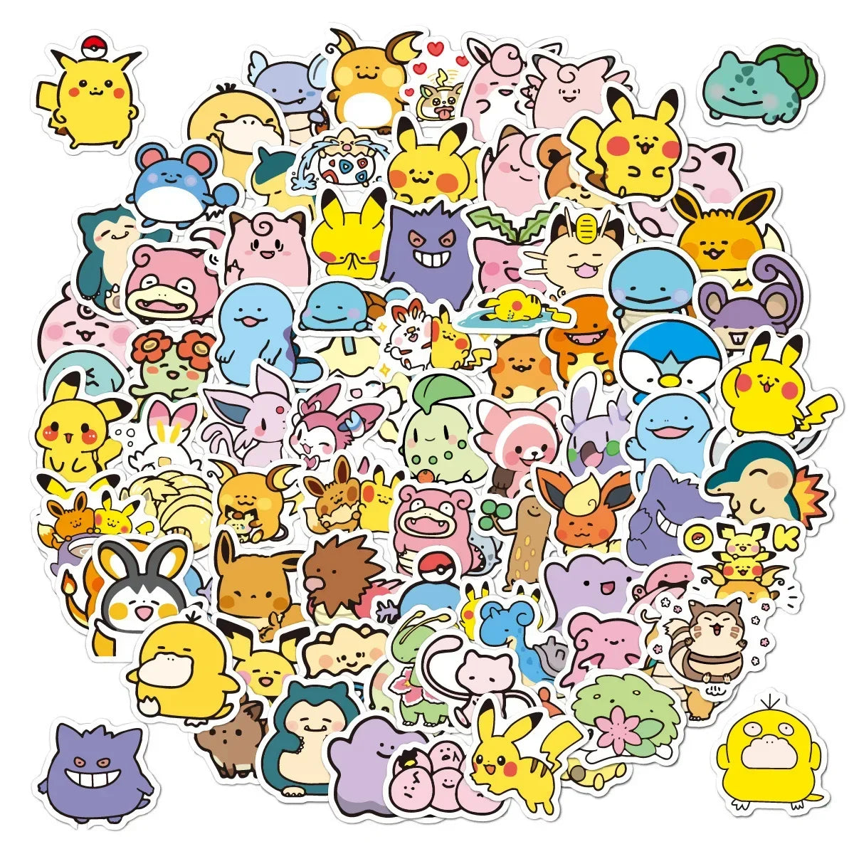 100pc Kawaii Anime Character Sticker Pack