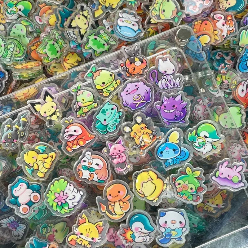 Kawaii Anime Character Acrylic Fridge Magnets — Double Sided Transparent